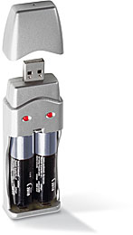 Сувенир, подарок - USB зарядное устройство для аккумуляторов AA и AAA