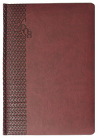 Сувенир, подарок - Ежедневник «Адъютант Бренд», датированный, 352 стр., бордовый