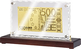 Сувенир, подарок - Банкнота «500 EURO» – стела