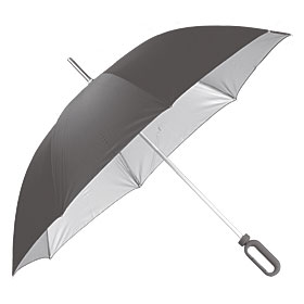 Сувенир, подарок - Зонт с ручкой-карабином HOOK UMBRELLA, механический, черный
