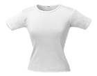 Футболка женская LADY 220 с круглым вырезом, белая