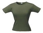 Футболка женская LADY 220 с круглым вырезом, хаки