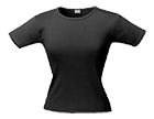Футболка женская LADY 220 с круглым вырезом, черная