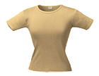 Футболка женская LADY 220 с круглым вырезом, песочная
